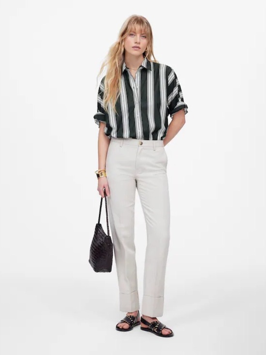 Madewell Tops - Madewell Pleated Sleeve Button Up